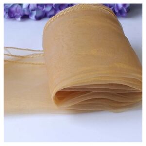 Gold organza table runners (bundle of 10)